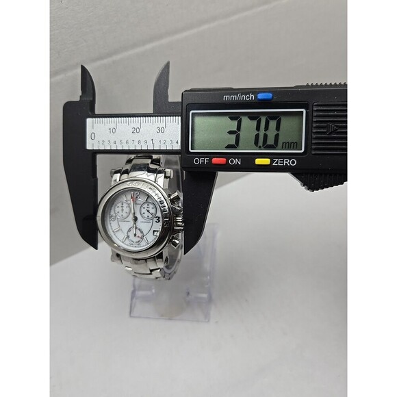 Klaus Kobec Contemporary Swiss Quartz Chronograph Stainless Watch New Battery - Picture 6 of 12